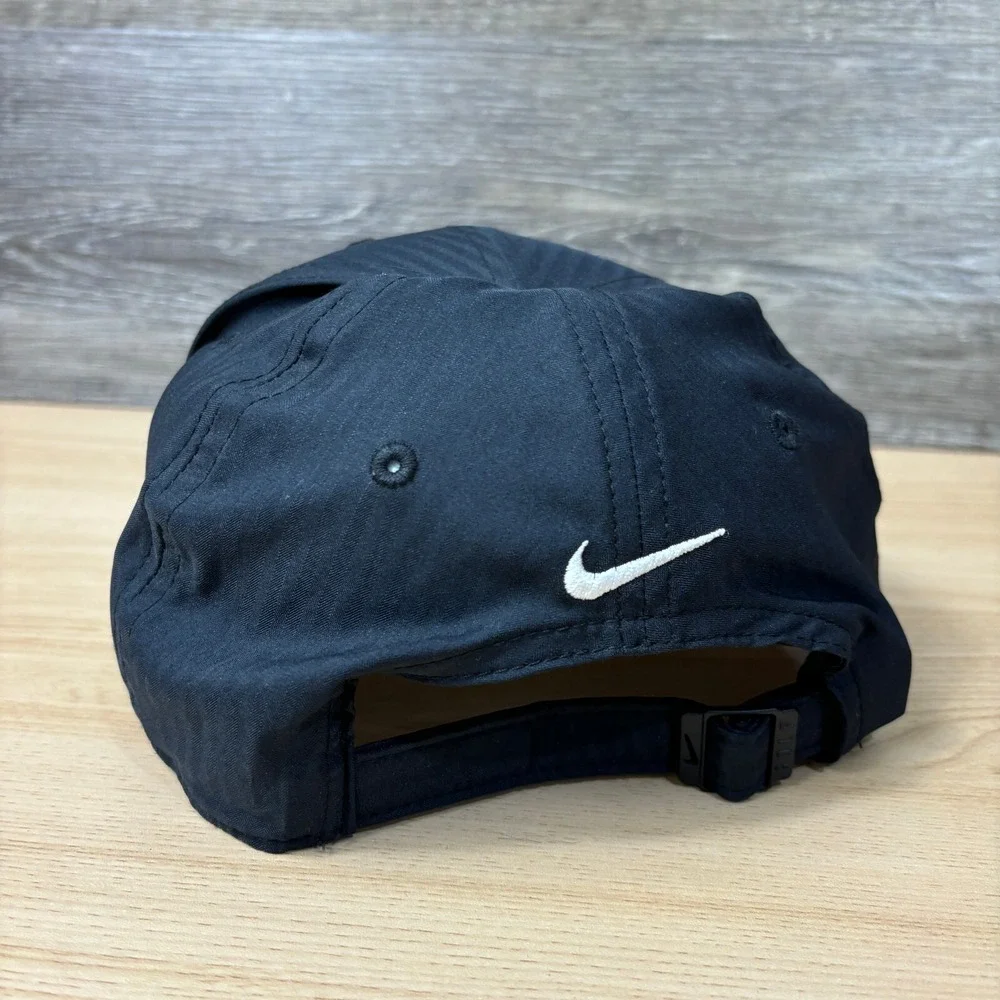 NG Foundation Hat Cap Strap Back Black Performance‎ Nike Athletic Adjustable
